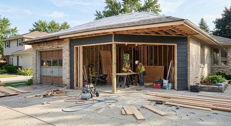 Garage Addition Construction in Alpharetta, GA