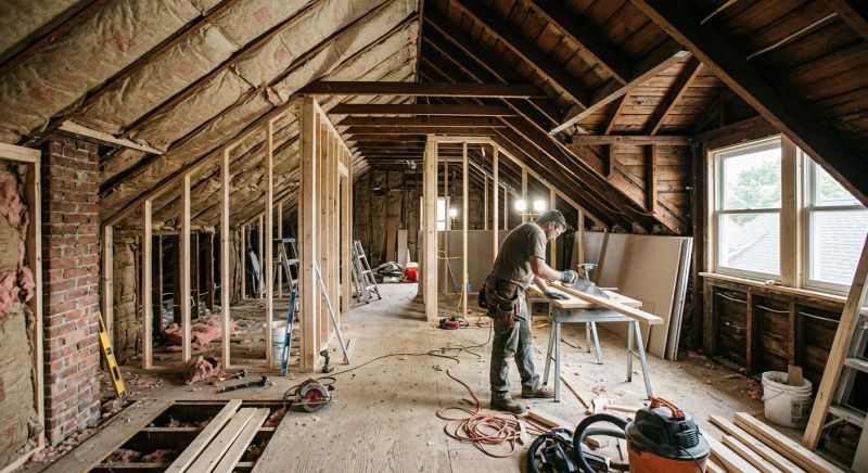 Garage Attic Remodeling in Conroe, TX