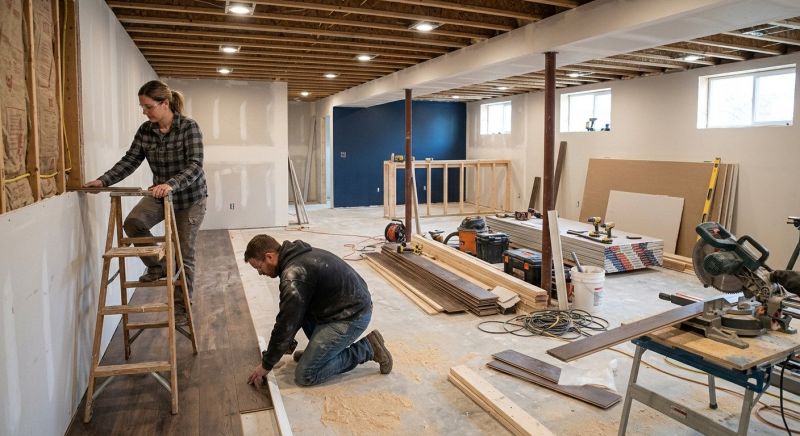 Rec Room Renovation in Conroe, TX